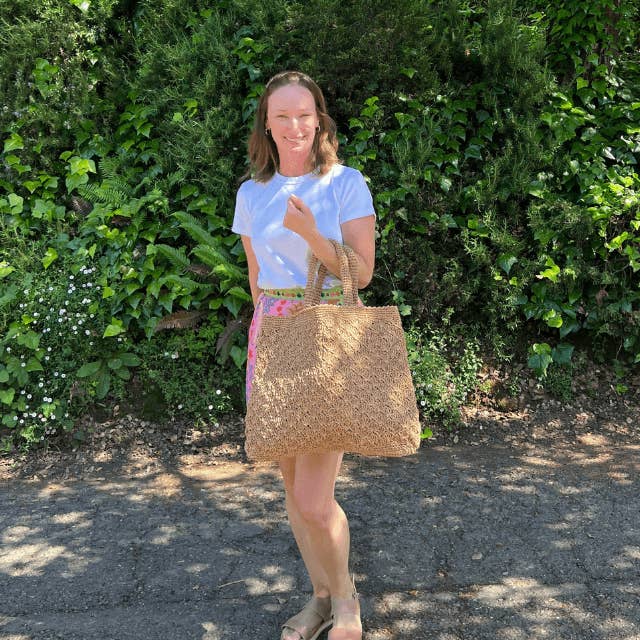 Handwoven Beach Tote Bag Summer Carryall Purse for wholesale by Pine & Palm Home