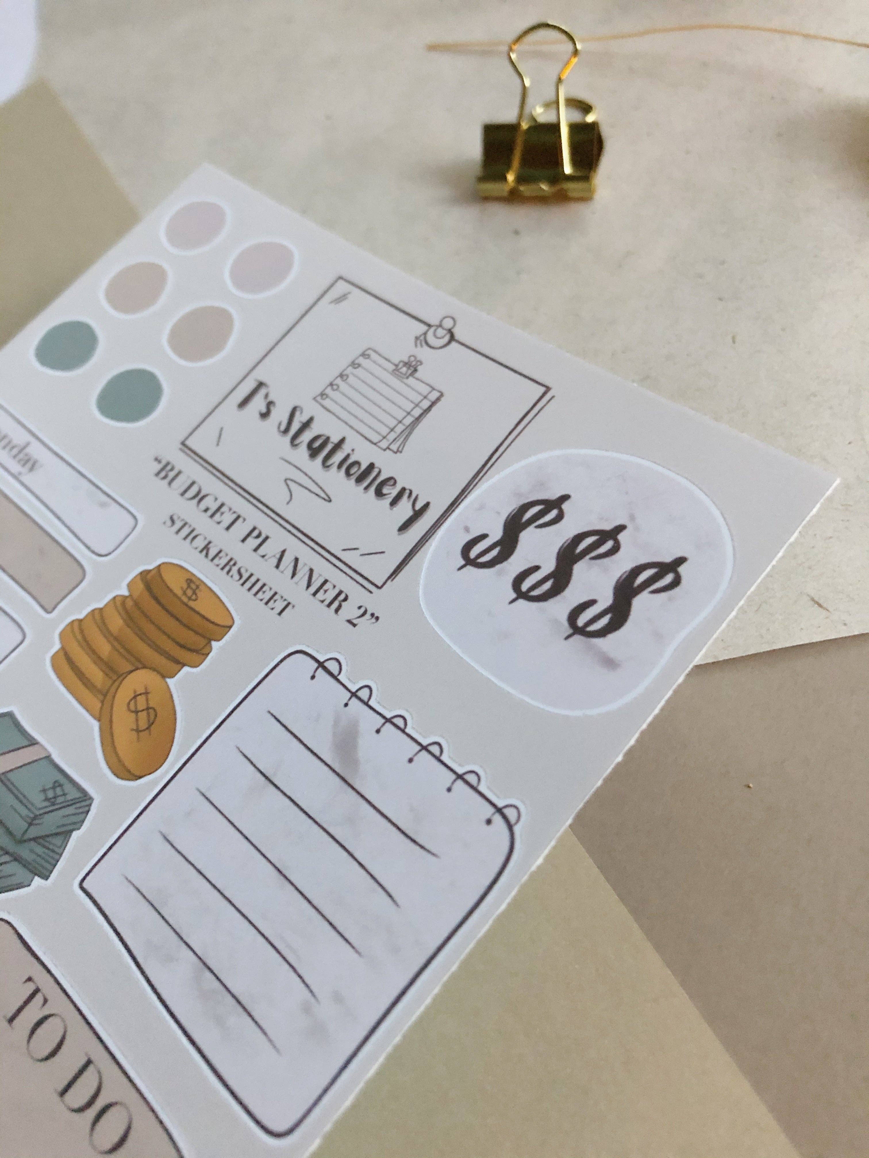 T's Stationery - Wholesale Planner - "Budget Planner II"2