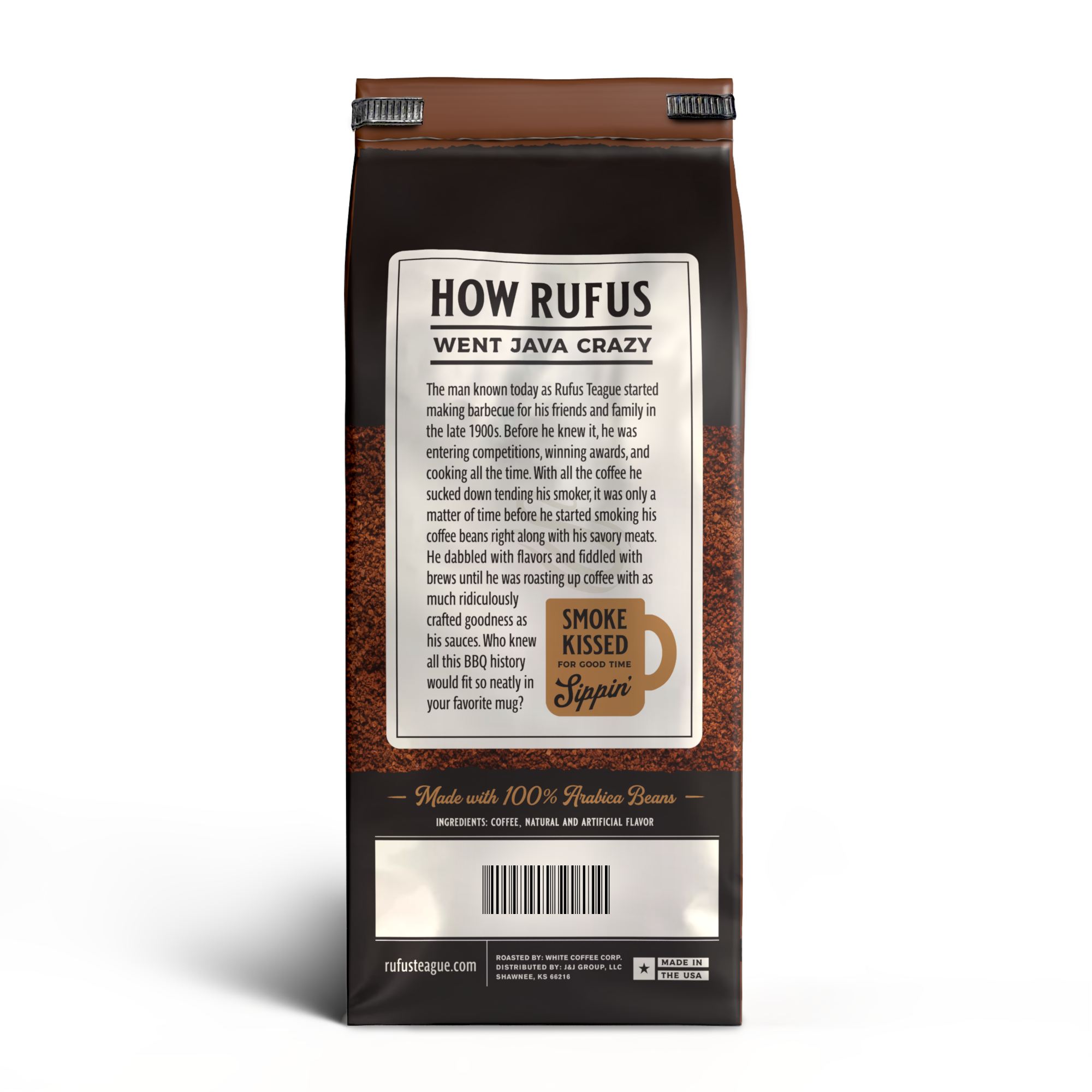 Rufus Teague - Wholesale Ground Coffee - Smoke-Roasted Java - Pitmaster Blend Coffee3