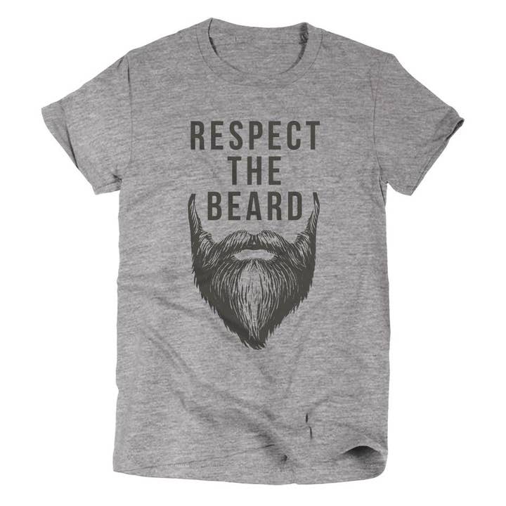 Ruby’s Rubbish - Wholesale Screen printed t-shirt – Men′s - Respect The Beard | Men's T-Shirt | Ruby’s Rubbish®0