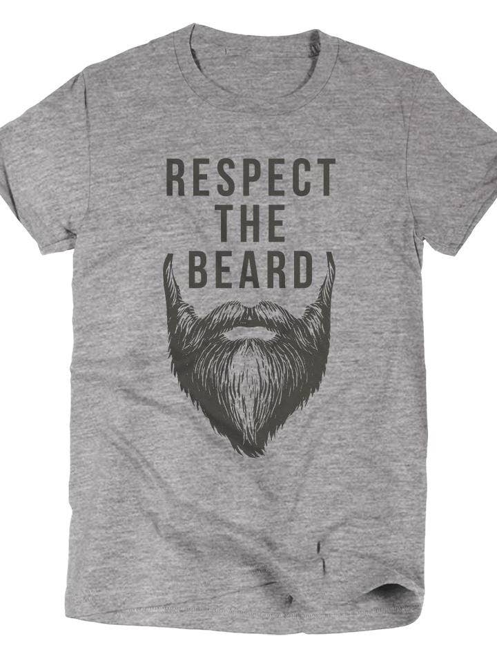 Respect The Beard | T-shirt pour hommes | Rubi's Rubbish® pour la vente par Ruby’s Rubbish