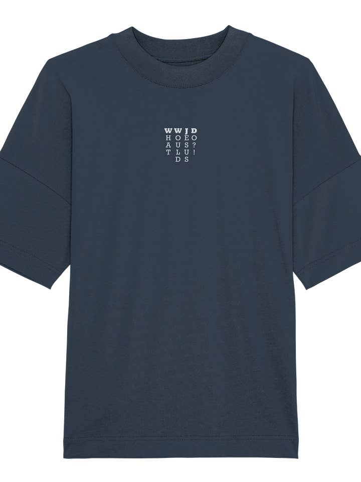 Camisa extragrande orgánica para hombre • WWJD (Stick) para venta al por mayor de TRAG DIE BOTSCHAFT