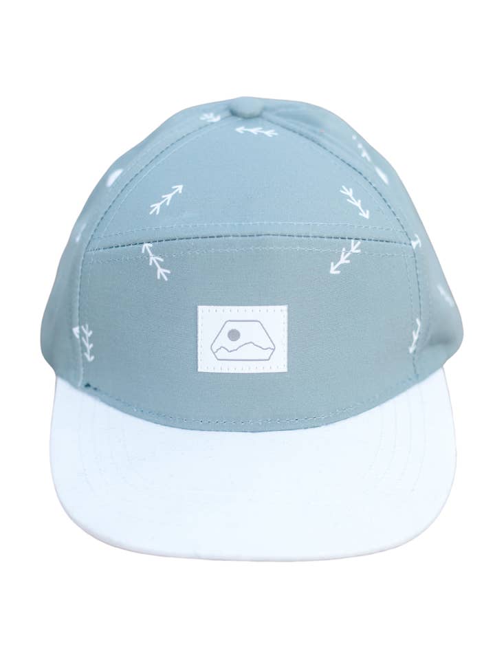 Arrow 5 Panel Hybrid Hat for wholesale by Eli and Lu Hat Company