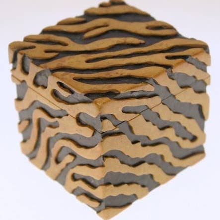 Caja decorativa de baratija de esteatita con motivo de cebra para venta al por mayor de The Niger Bend