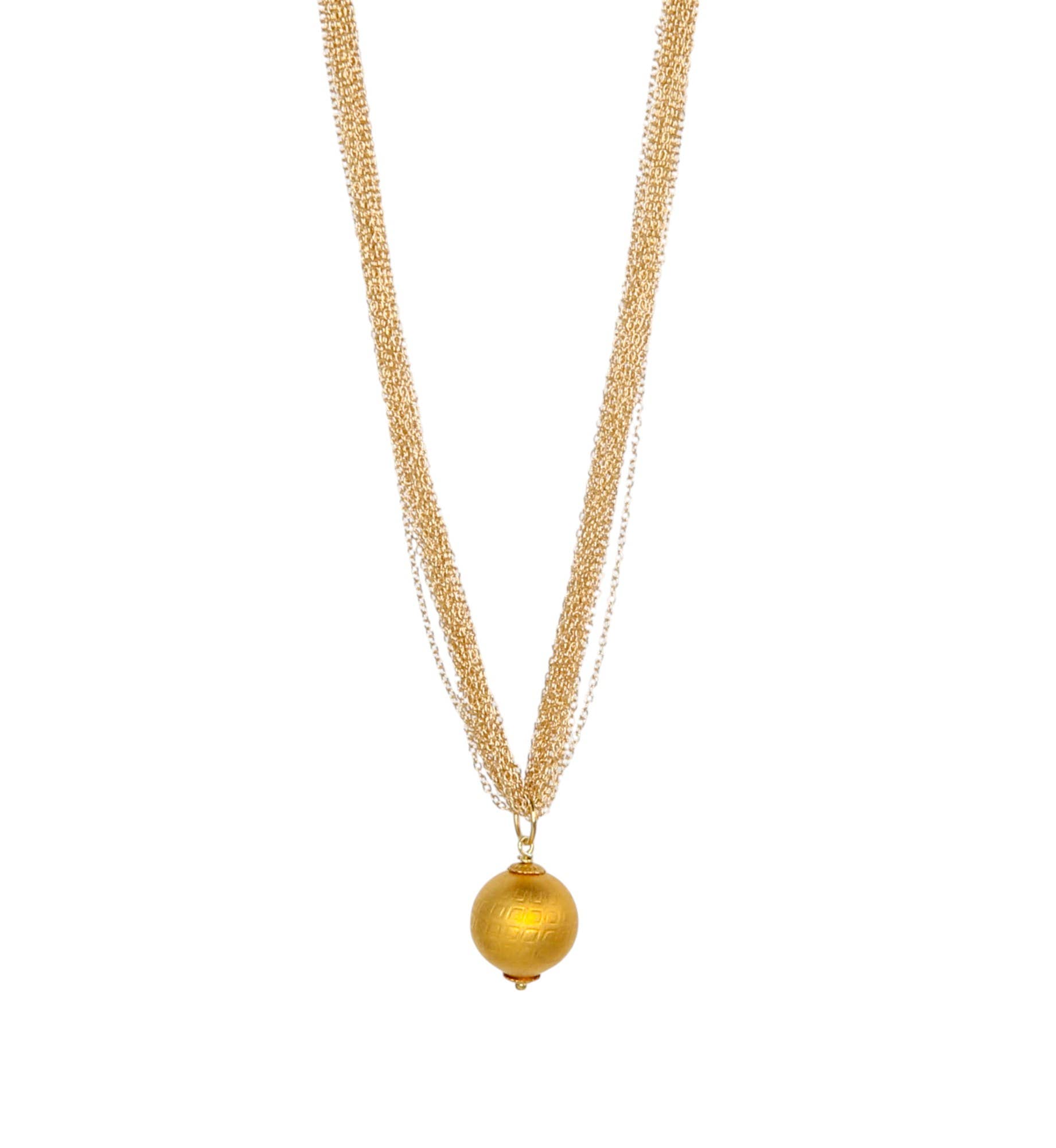 Catherine Page Jewelry - Wholesale Pendant/Charm Necklace - Halo Pearl Pendant Necklace in Gold