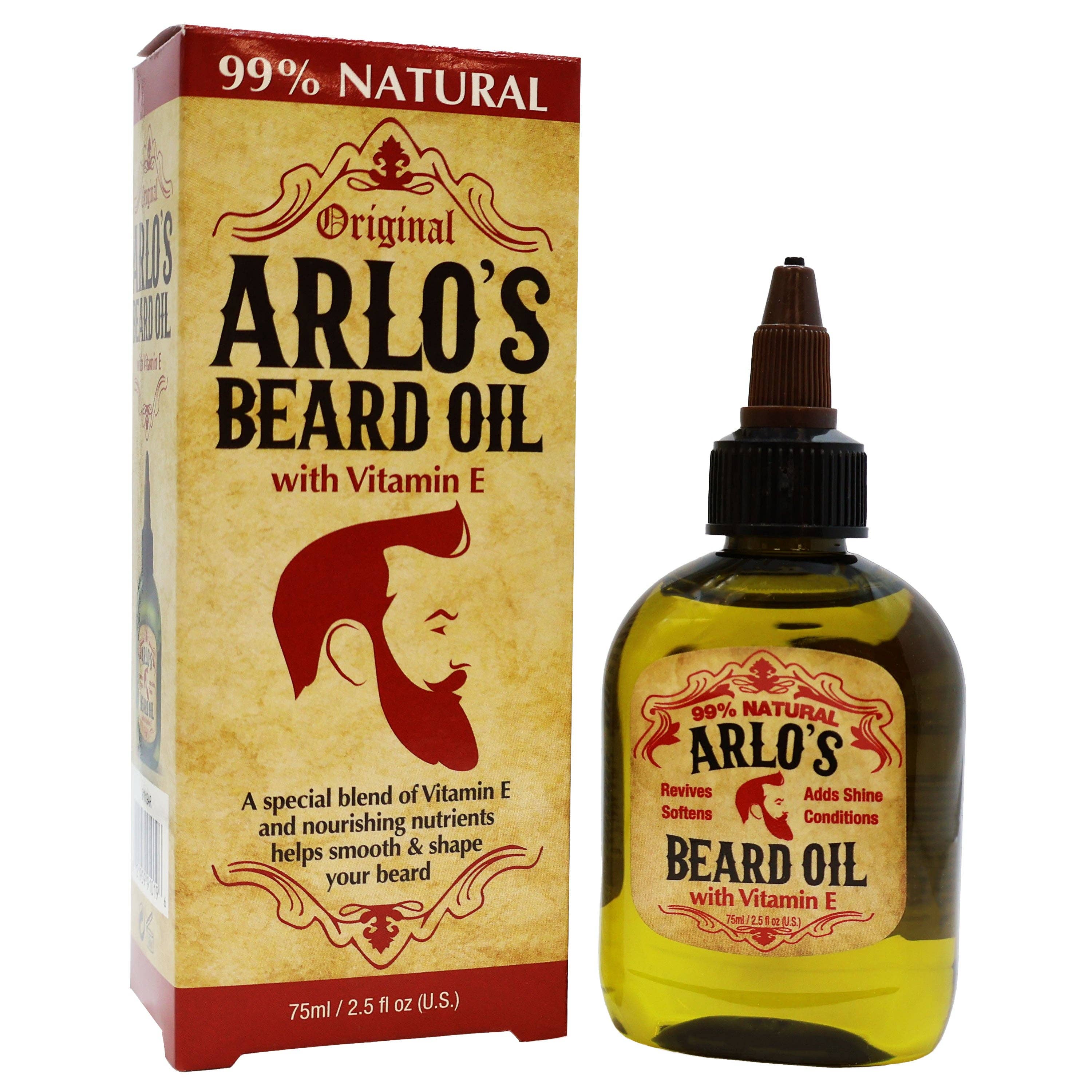 KT Supply - Venta al por mayor Productos para cuidado de la barba - Aceite para barba Arlo's con vitamina E, 2.5 onzas0