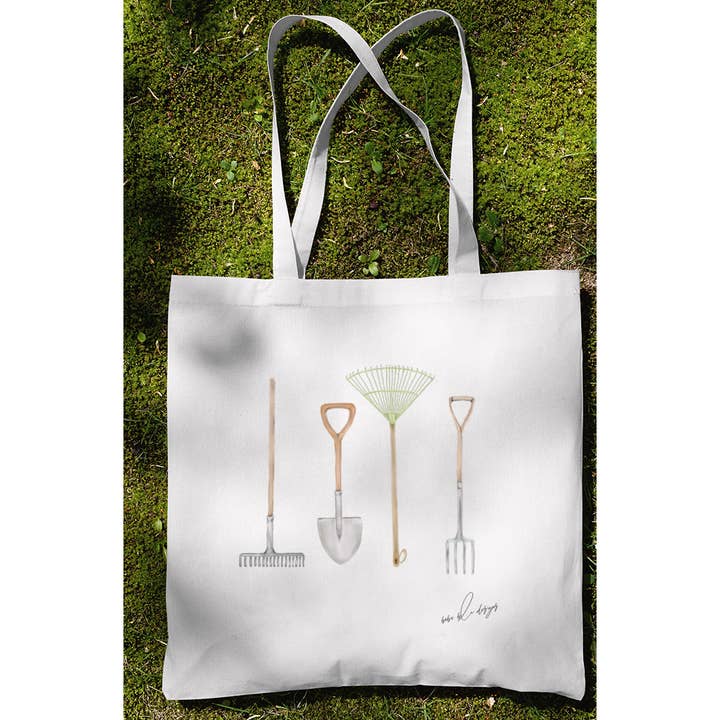 Garden Tools Tote, Womens Tote, Gardeners Gift, Garden Bag for wholesale by Bebe Blu Designs, LLC