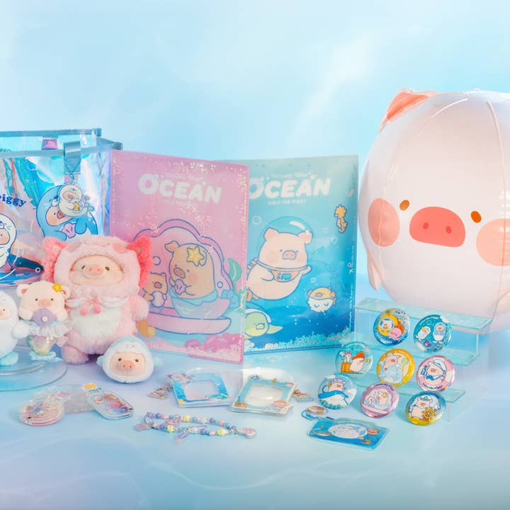 Joyify Pty Limited - Wholesale Keychain β Women's - LuLu the Piggy Ocean - Mermaid LuLu Plush Keychain2