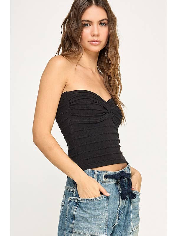Miss Love - Wholesale Knit Top - Women's - Twist Front Sweater Tube Top38