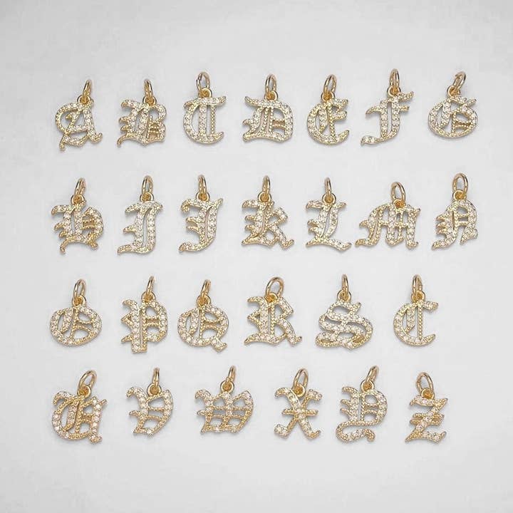 Gammalengelsk initialcharm för wholesale av LE Sensor