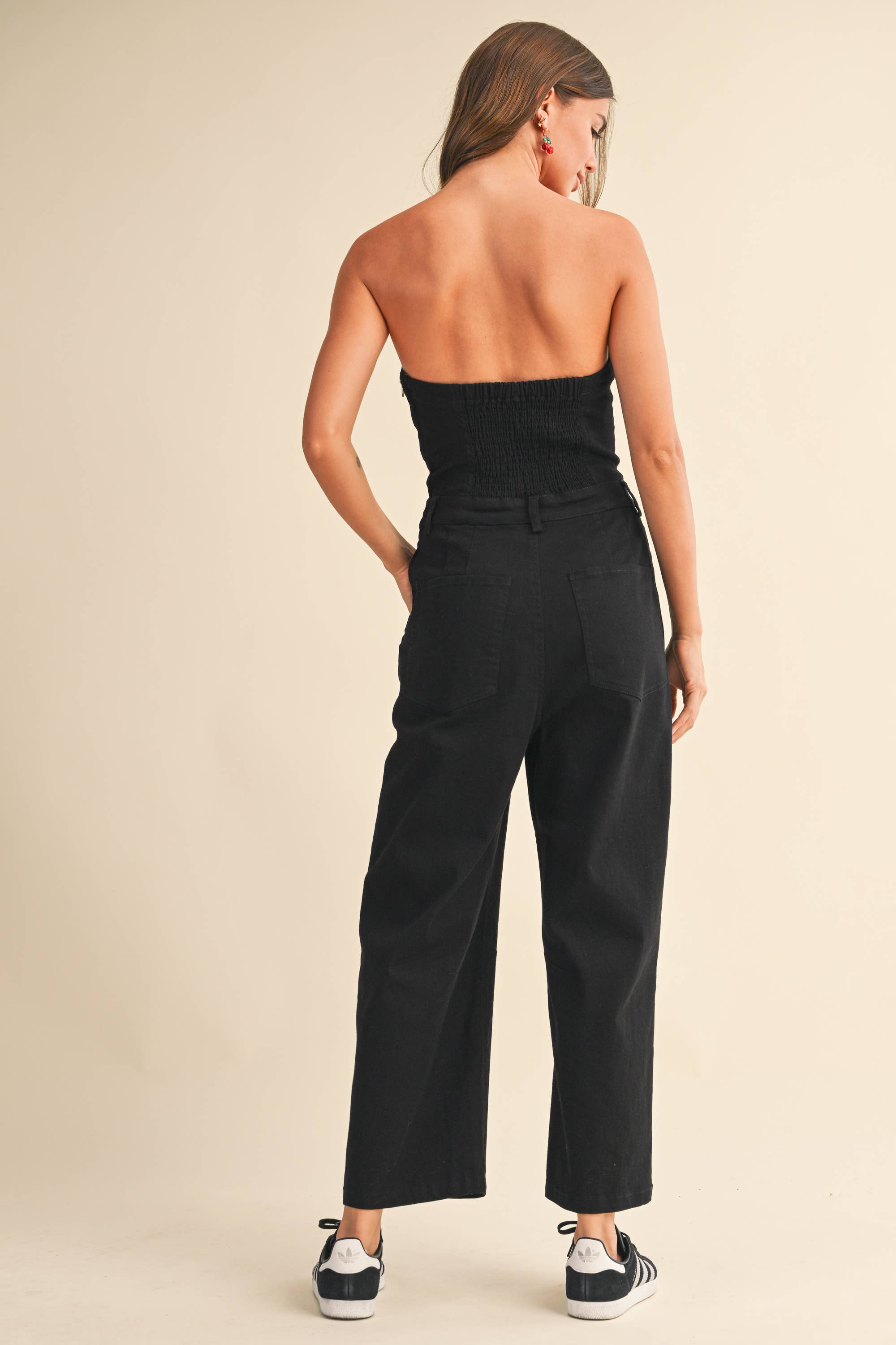 Klesis - Wholesale Jumpsuit - Women's - IJP3099-G STRAPLESS BARREL PANTS JUMPSUIT17