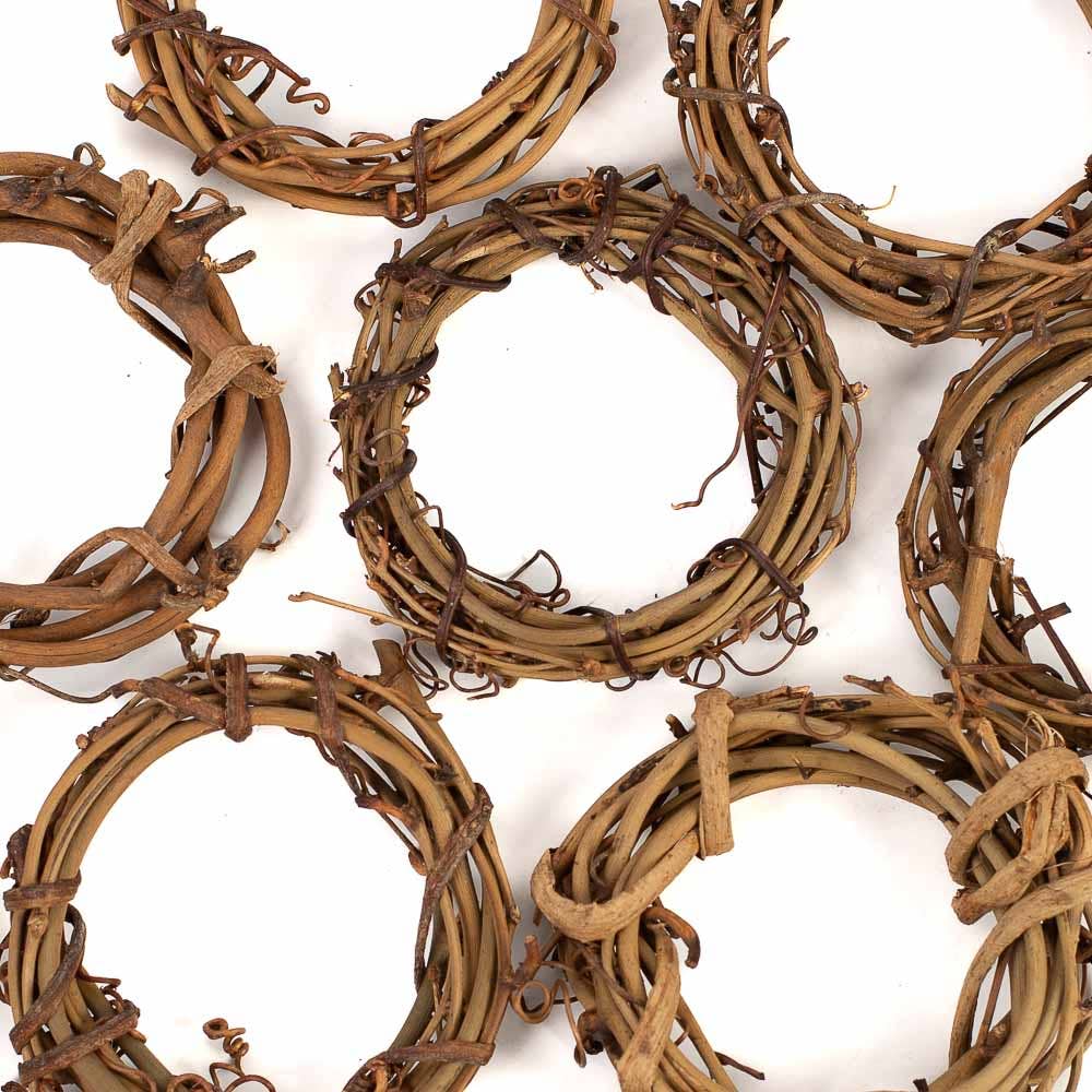 Factory Direct Craft - Wholesale Wreath - 3-Inch Natural Grapevine Wreath - Rustic Vine Twig Decor5