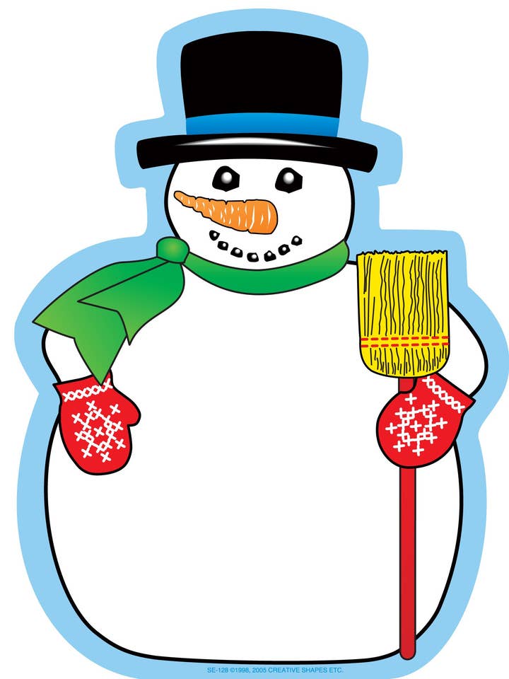 SHAPES ETC. Großer Notizblock - Schneemann für den Großhandel von Creative Shapes Etc.