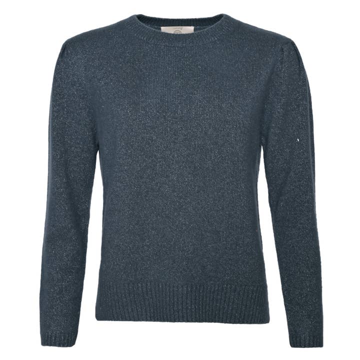 Cashmere Pullover Blair-cs with Lurex in Black Cliff for wholesale by cute stuff GmbH