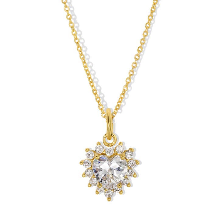 Skinnende hjerte halskæde for engroshandel hos Jewelmint