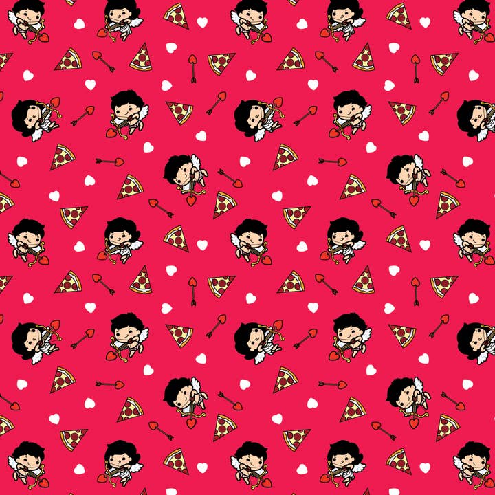 Pancake Paperie - Wholesale Wrapping Paper Roll - GIFT WRAP - Pizza My Heart1