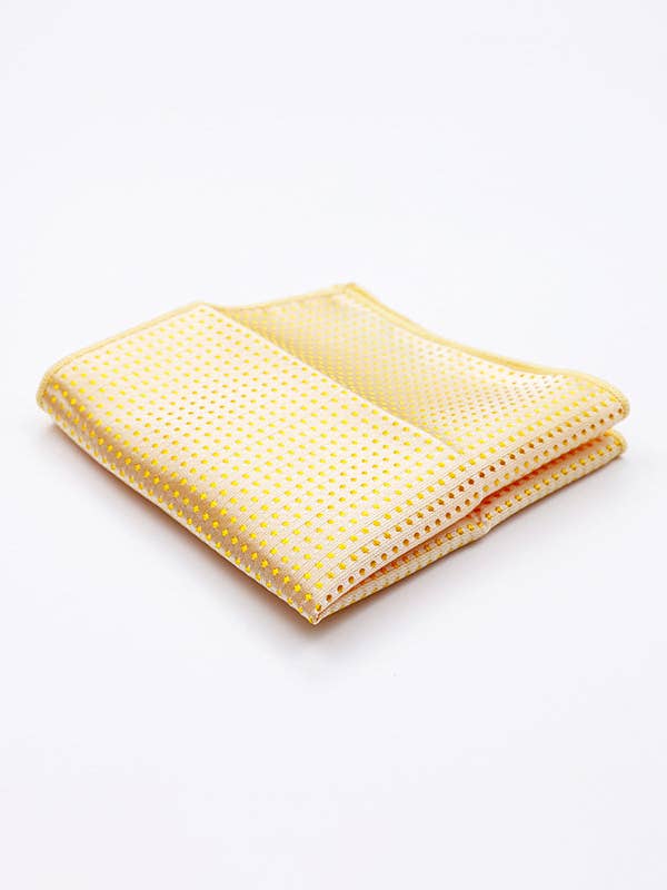 Gul Polyester Bröstnäsduk nr 2 med Prickar "Louis" för wholesale av Unipap's