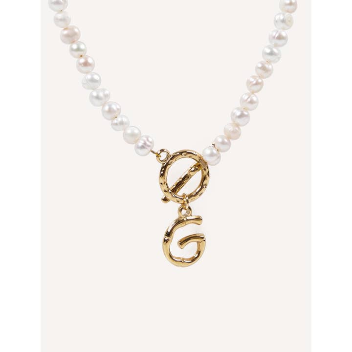 CUCOCUCA - Wholesale Choker/Collar - Handgemaakte parel choker met etnische letter12