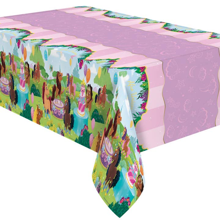 Afro Unicorn Tablecloth - Afro Unicorn Party Decorations for wholesale by Treasures Gifted
