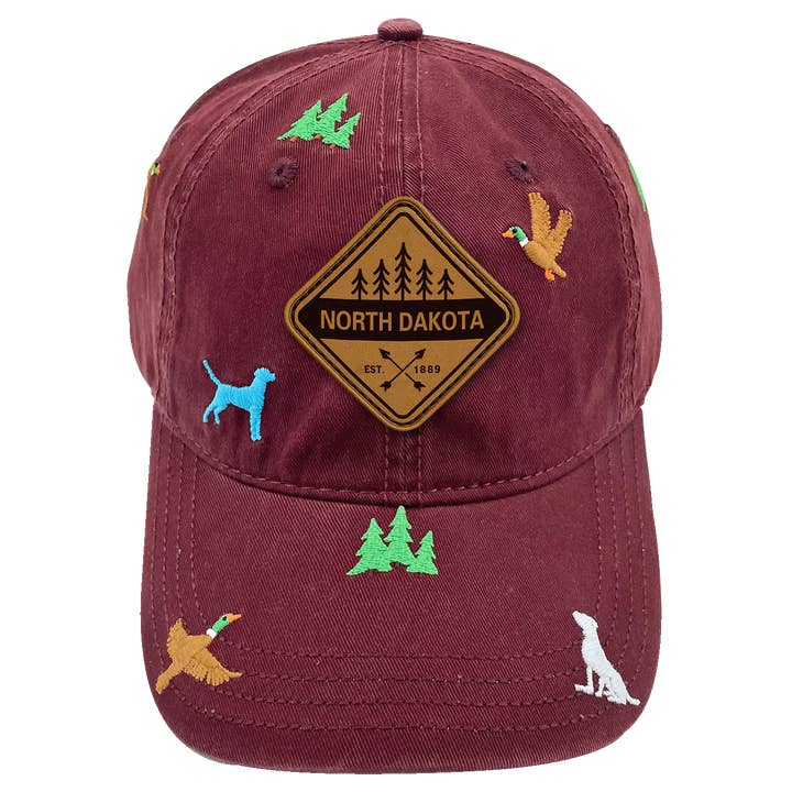 Northern Icons Creations INC - Wholesale Baseball Cap - Unisex - North Dakota Wilderness Adventure Cap
