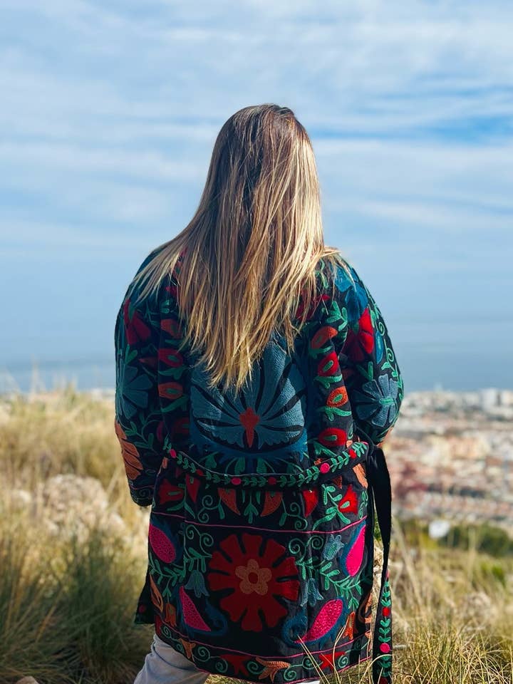 Kinomy – wholesale Rock - Dam – Kimonojacka i tryckt bomullsammyt2