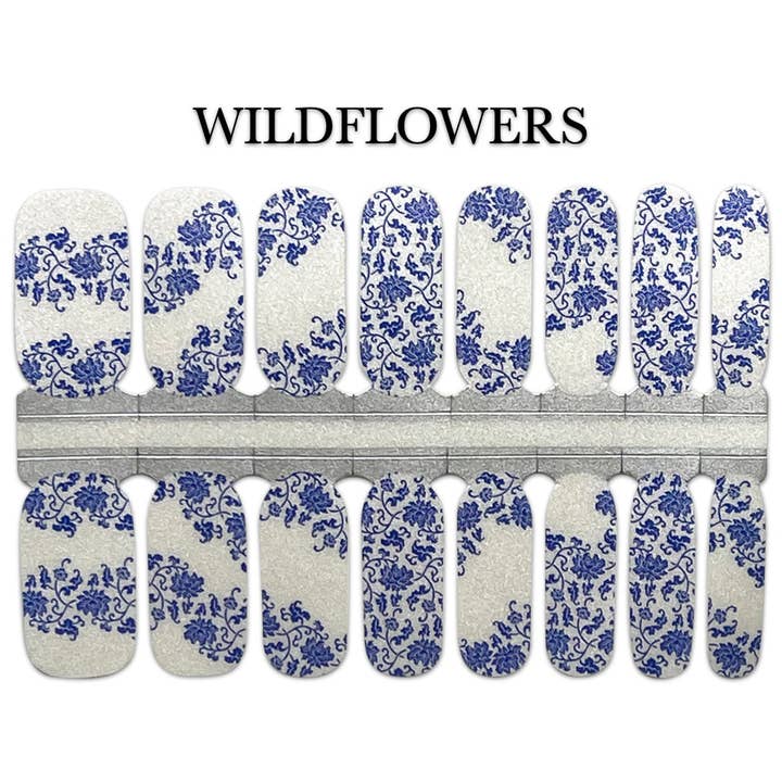 Nail Wrap - Wildflowers for wholesale by Salted Avenue