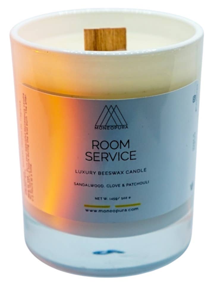 Room Service Candle - Luxury Candle - Beeswax Candle for wholesale by Moneopura