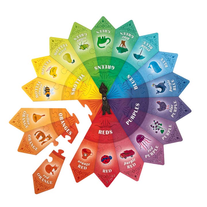 eeBoo - Wholesale Puzzle - Kids - Color Puzzle Spinner Game
