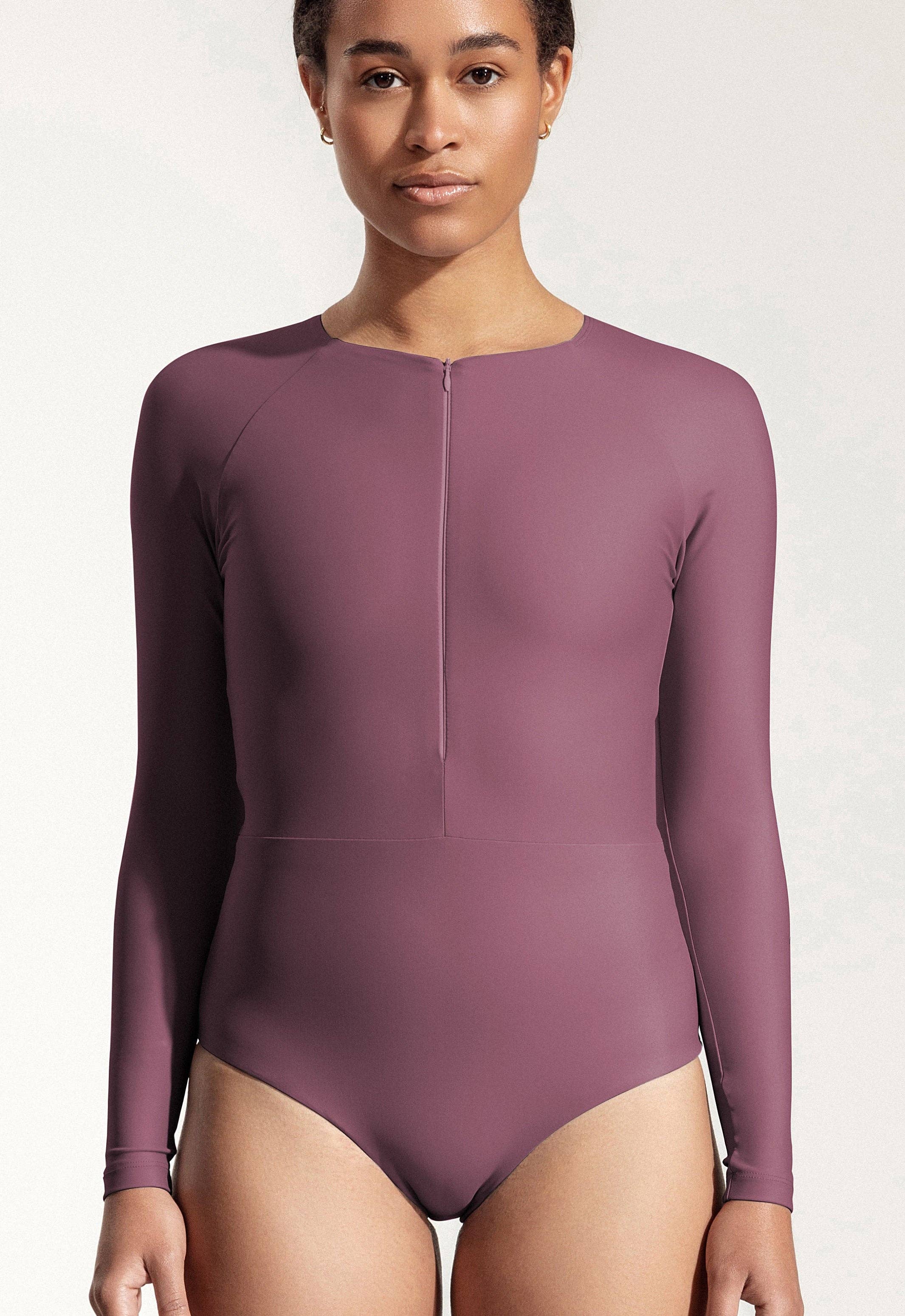 Oy surf - Wholesale One Piece Swimsuit - Women's - “Orfe” surfing suit in sunset purple1