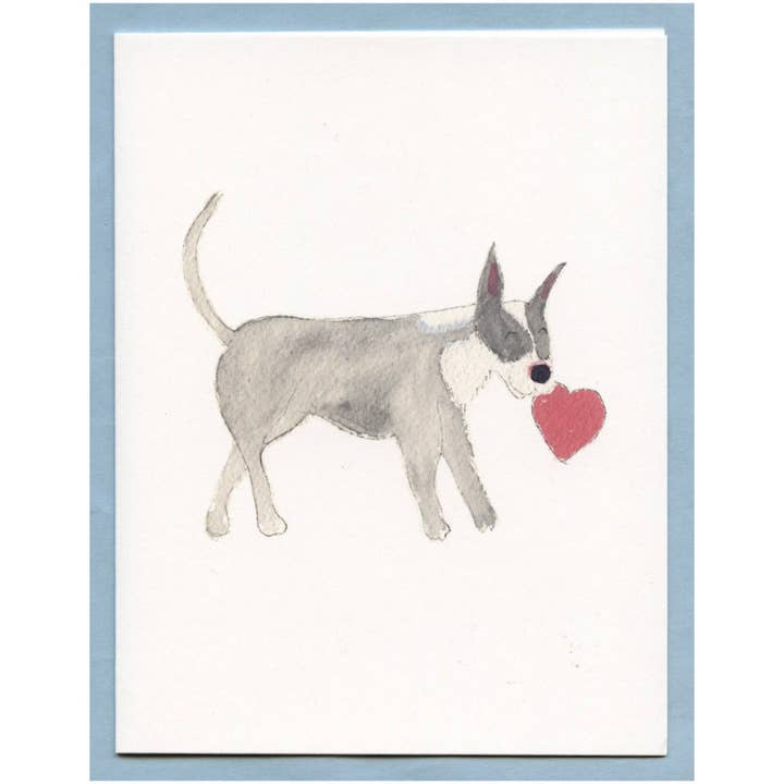 Jane the Pit Bull - Blank Card for wholesale by Zucchini Fish