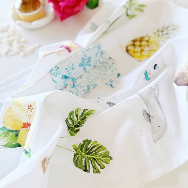 emily lex studio - Wholesale Tea Towel - tropical tea towel3