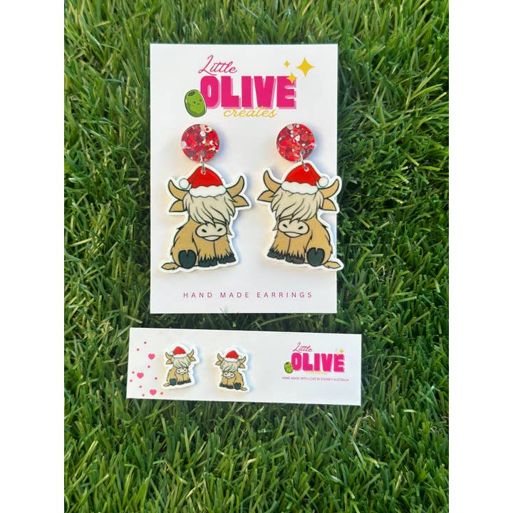 Highland Cow Christmas Dangle & Stud Earrings – Festive Fun! 🎄🐮 and other Purchase Wholesale fresh flower cameron highland. Free Returns & Net 60 Terms on Faire trending on Faire.