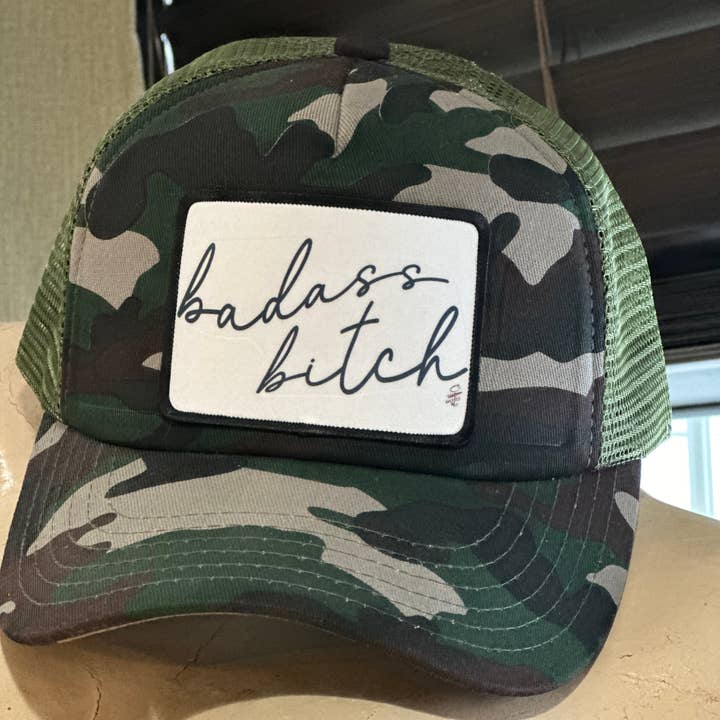 Crooked Halo - Wholesale Trucker Hat - Women's - Badass Bitch Hat (Multi Color Options)