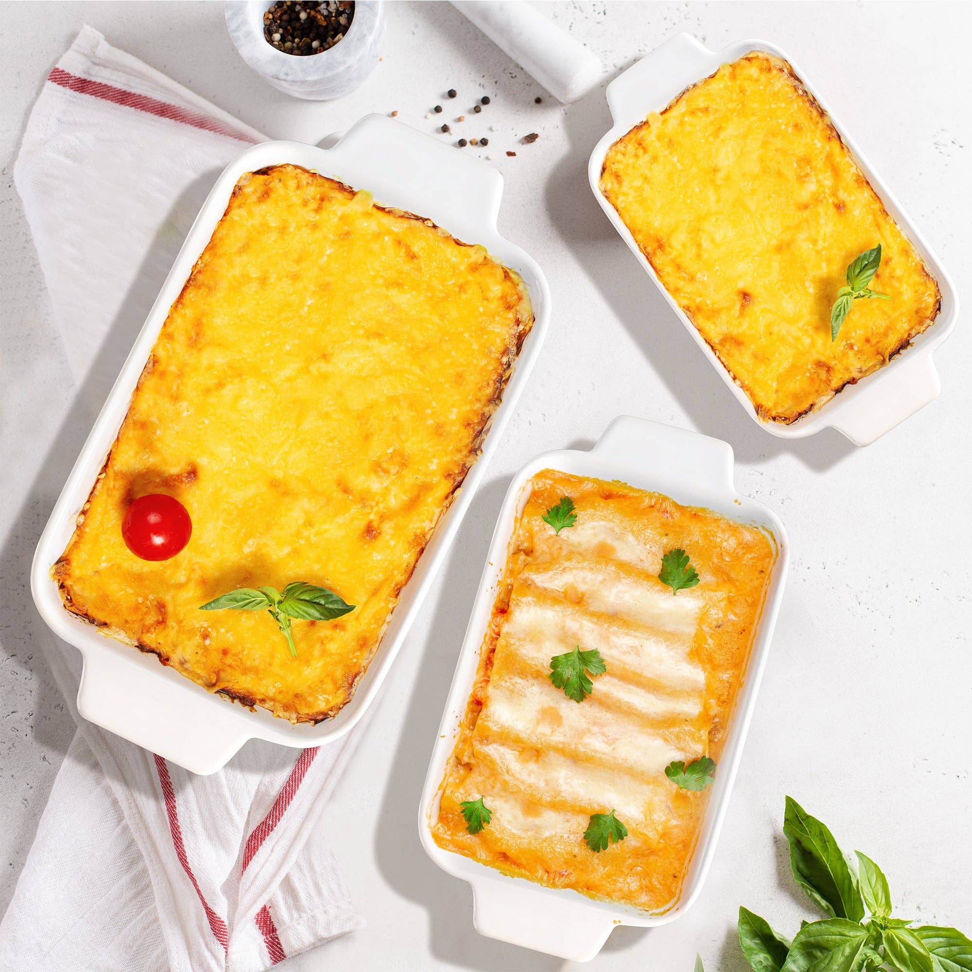 MIAMIO - Wholesale Baking Dish - Palmanova Casserole Dish 3-Piece Set4