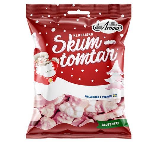 Swedish Godis Shop - Wholesale Marshmallow - Marshmallow Santa - Skumtomtar 90g0