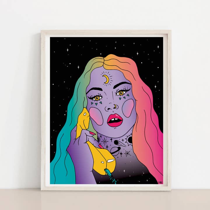 8.5 x 11 Earth Called Art Print for wholesale by Meli TheLover