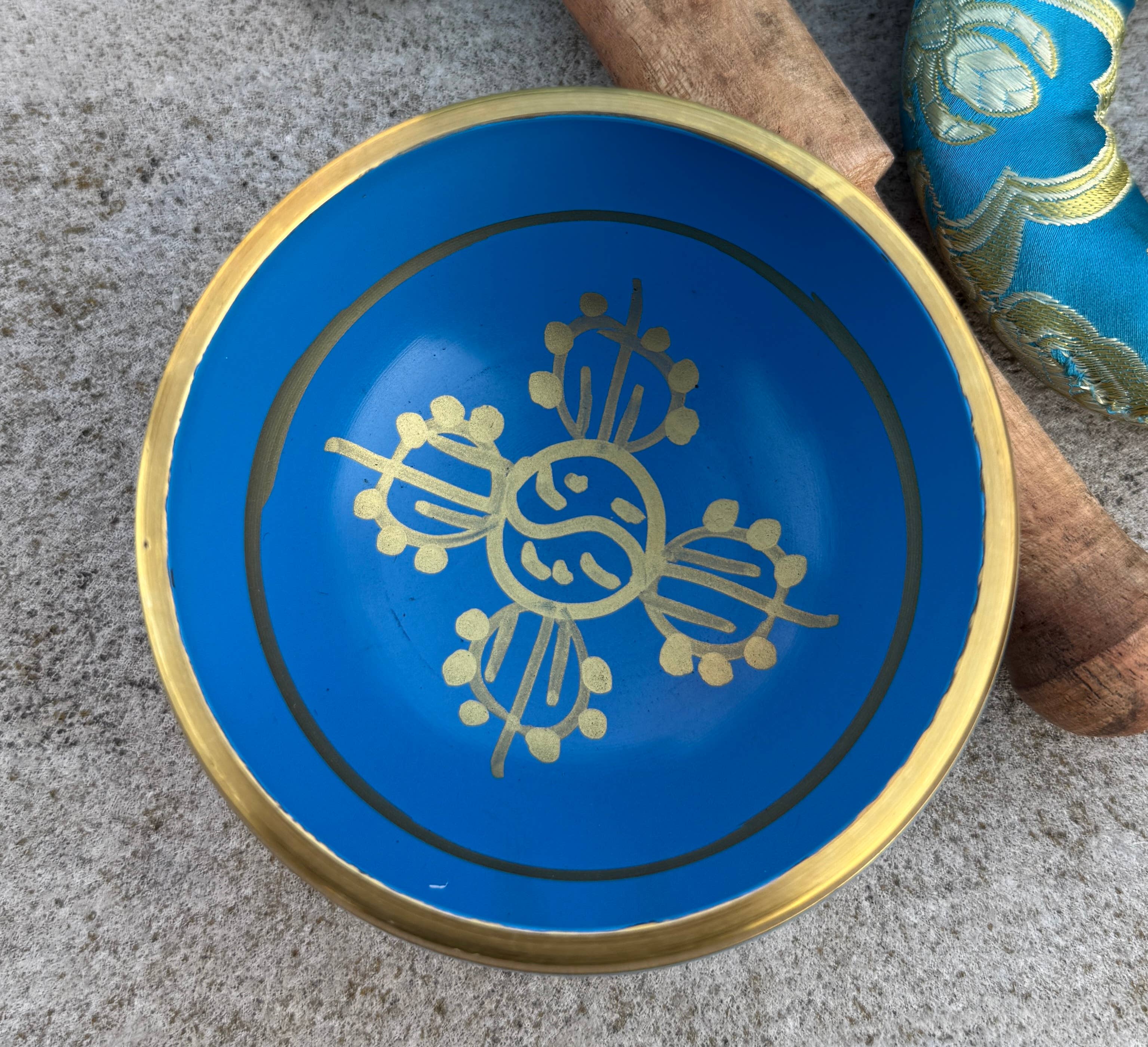 Lungta Imports - Wholesale Meditation Supplies - Tibetan Complete Singing Bowl Gift Box Set with OM Mani Padme Hum Etched Bowl21