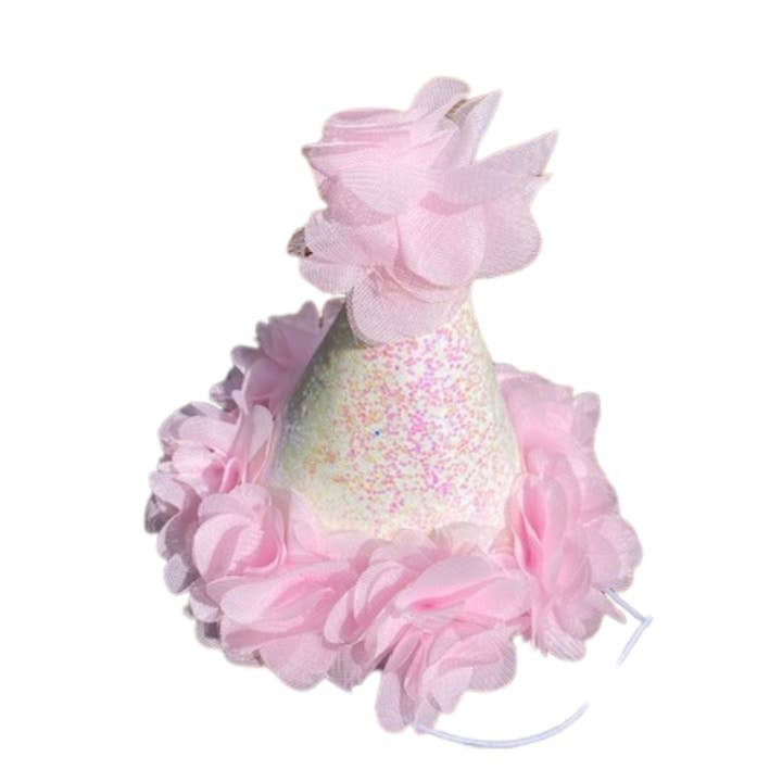 Chapeau d'anniversaire, rose pour la vente par Chloe & Max LLC