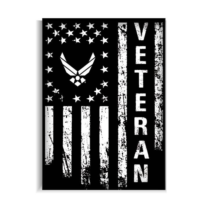 USAF Veteran Flag - Off. Lic. U.S. Air Force™ Mag for wholesale by BetterMagnets.com by Design Studio 88 Inc