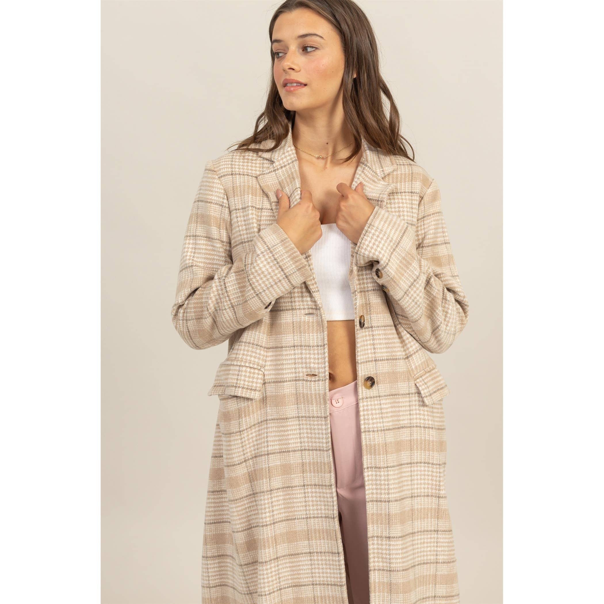 HYFVE - Wholesale Coat - Women's - Plaid Long Coat19