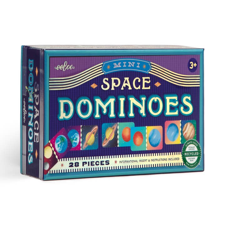 Space Shiny Mini Dominoes for wholesale by eeBoo