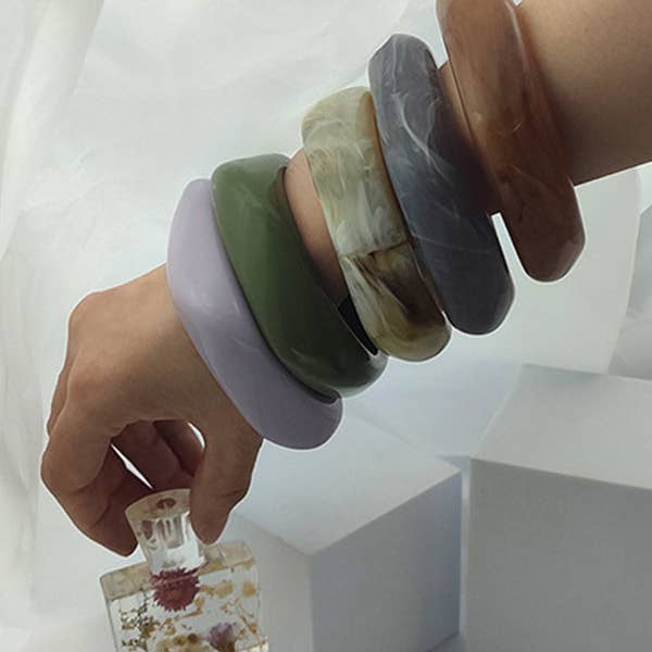 Original 5 Colors Acrylic Bracelet for wholesale by Plush Looks