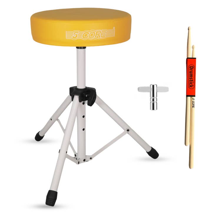 5 Core Drum Throne 3" Padded 330Lb Capacity Stool Adjustable for wholesale by K Cube Inc