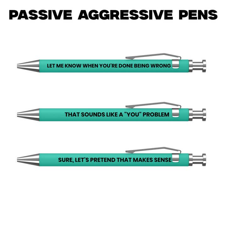 MilkToast Brands - Wholesale Pen - Passive Aggressive Pens1