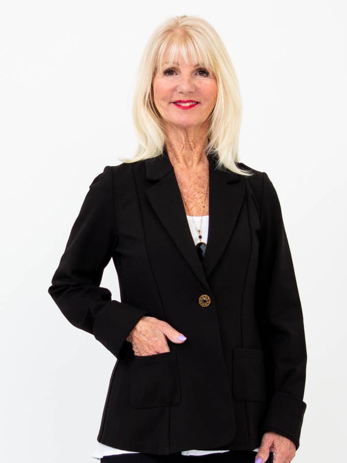 Blue Sky Clothing Co LLC - Wholesale Blazer - Women's - Anders Blazer, Black, Modal0