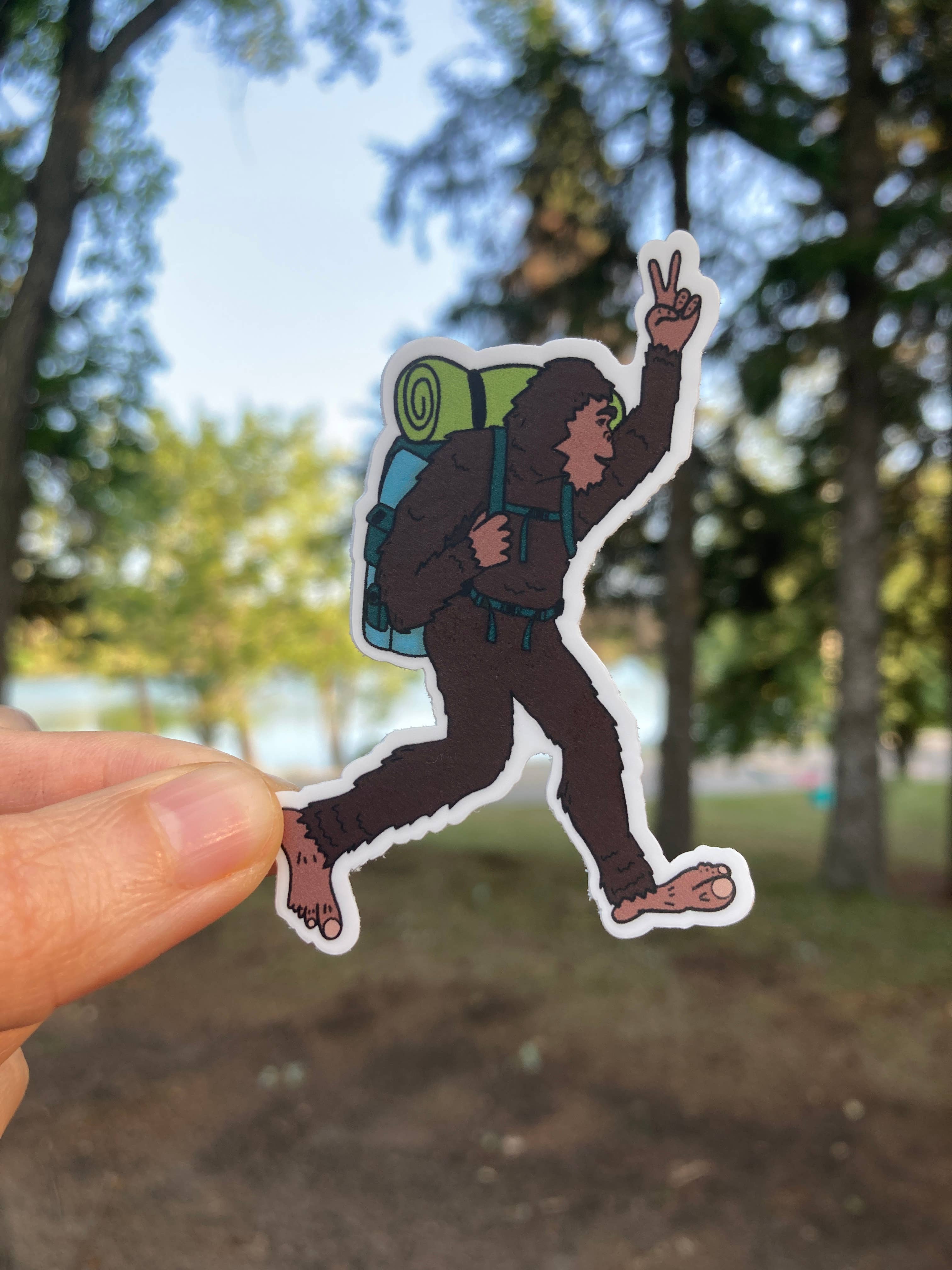 Jones Sticker Co - Wholesale Sticker - BigFoot Hiker Sticker3
