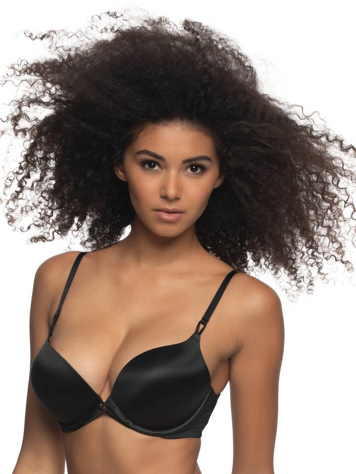 Luscious Add-2-Cups Push Up Bra - Black for wholesale by Felina