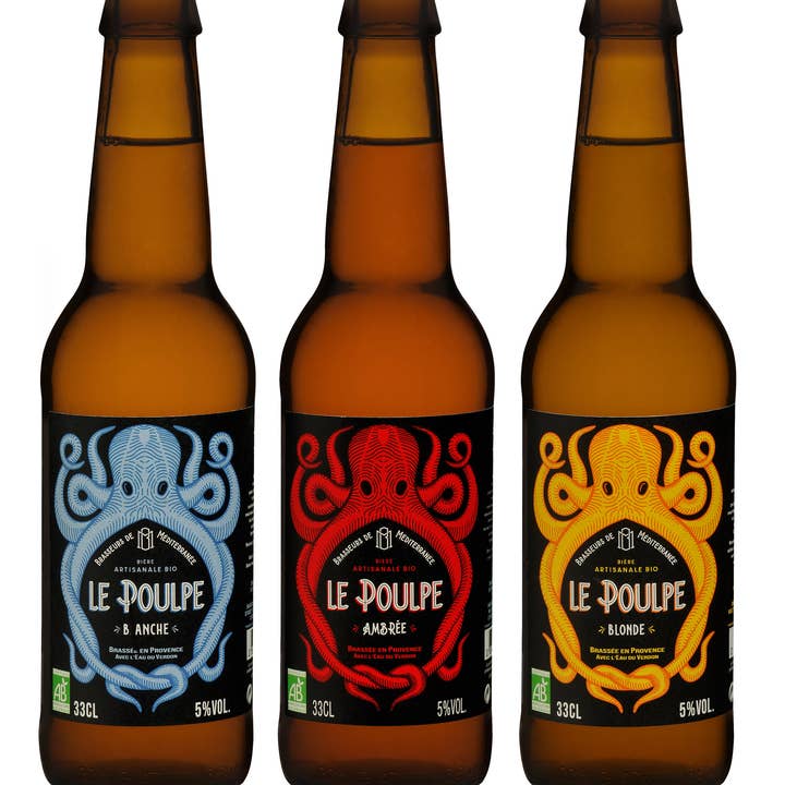 Le Poulpe Biere de Provence - Wholesale Beer - The Amber Octopus 33cl1