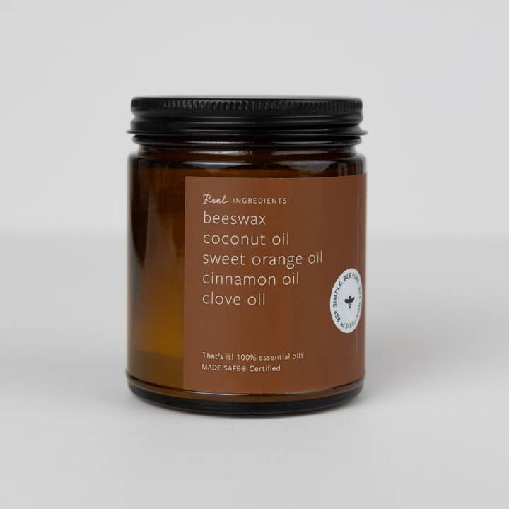Fontana Candle Co. - Wholesale Jar/Filled Candle - Cinnamon Orange Clove Essential Oil Jar Candle: Non-Toxic