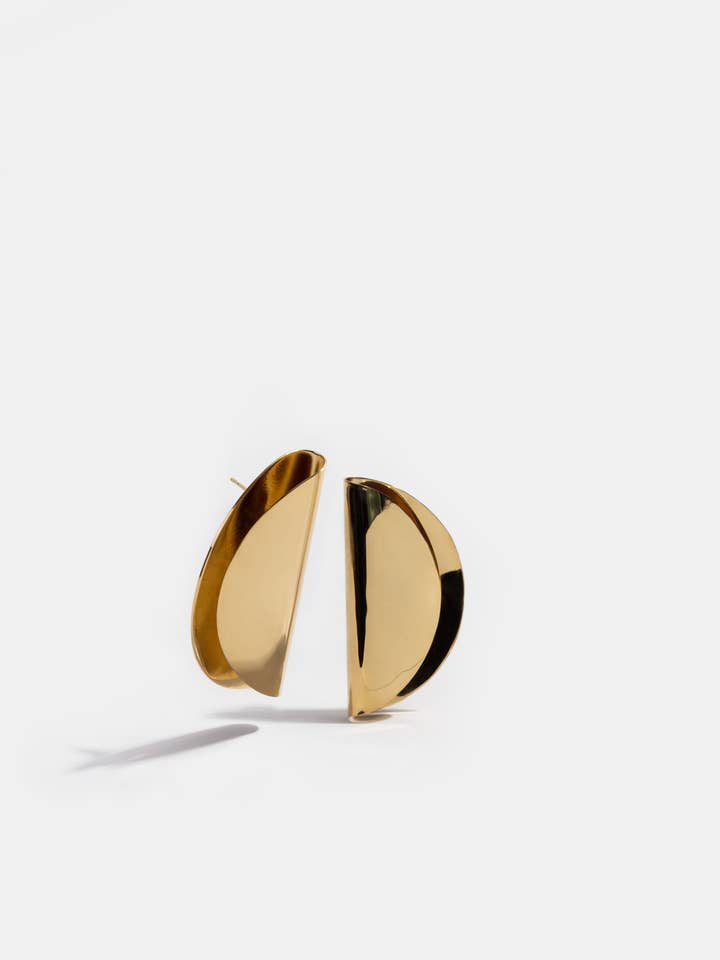 604603 - Guld Aguamarina Örhängen för wholesale av Daniel Espinosa Jewelry